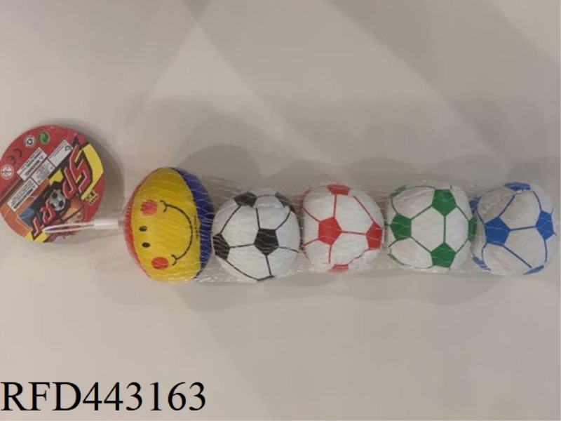 2.5-INCH SET OF FIVE FOOTBALL