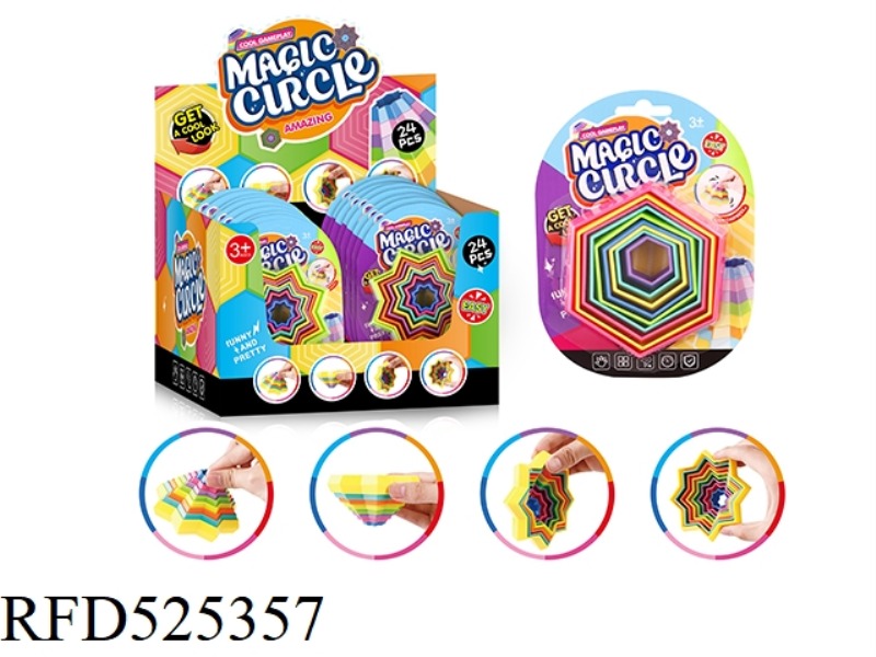 PUZZLE CIRCLE (STAR STYLE AND HEXAGONAL STYLE)(24 TABLETS / BOX)