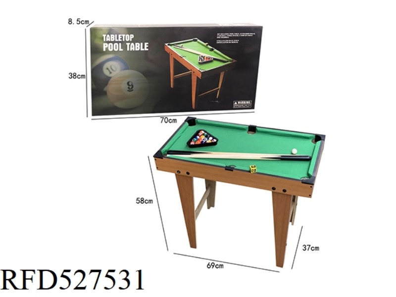 69 (TALL FOOT) WOODEN BILLIARDS BOARD GAME FOR CHILDREN