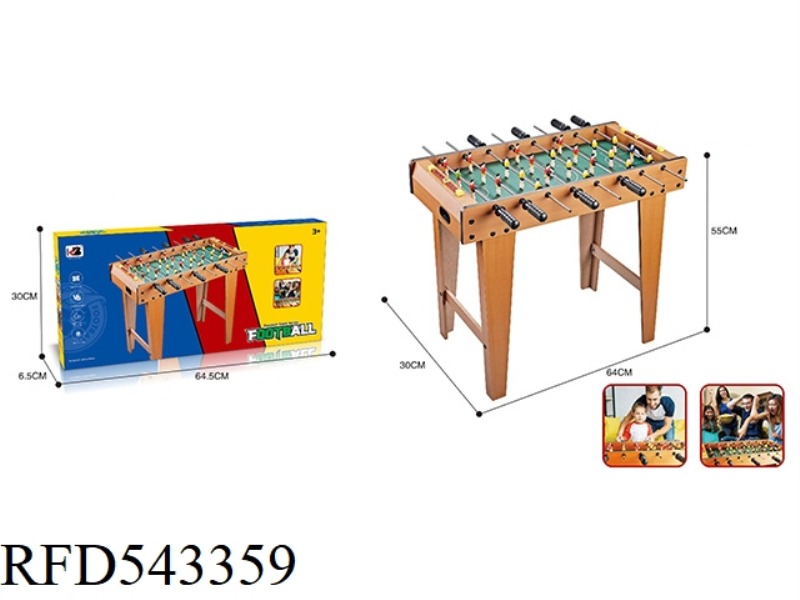 8-STICK FOOTBALL TABLE WITH HIGH FEET
