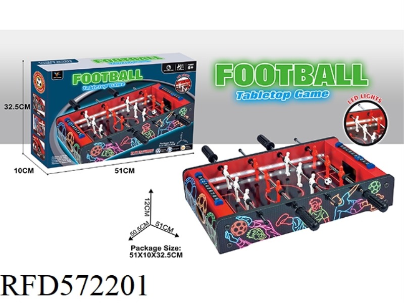 WOODEN FOOTBALL TABLE (WITH LIGHTS)