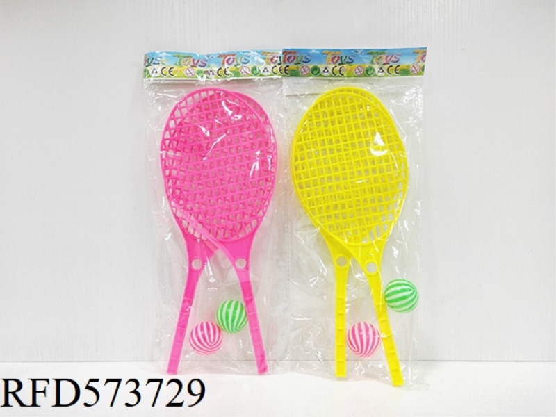 BIG RACKET WITH 2 3CM BLOW BALL