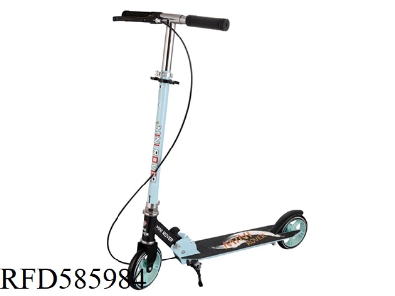 ALL-IRON TWO-WHEEL SCOOTER WITH HANDBRAKE