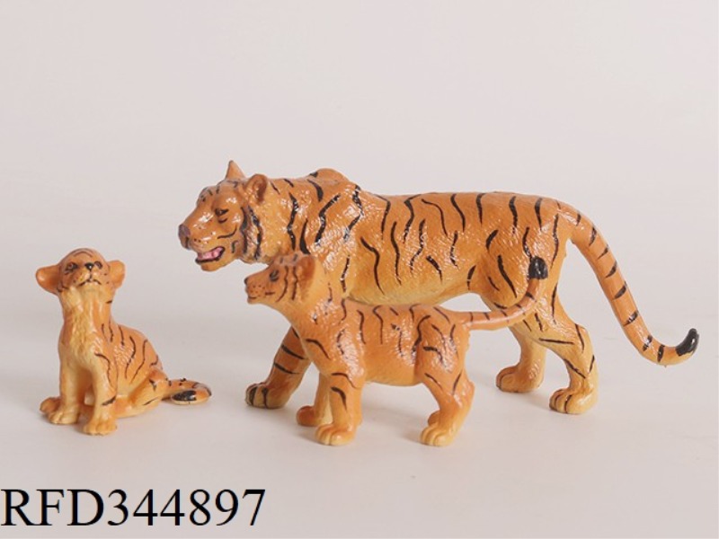 3 PACKS OF HARD RUBBER ANIMALS
