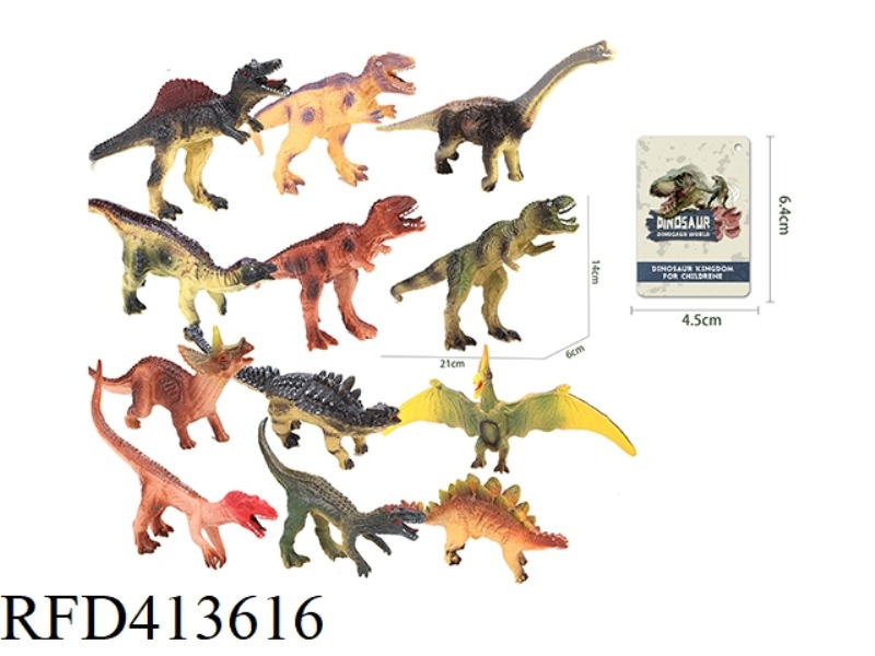 SMALL DINOSAUR WITH B WHISTLE (12 ASSORTED)
