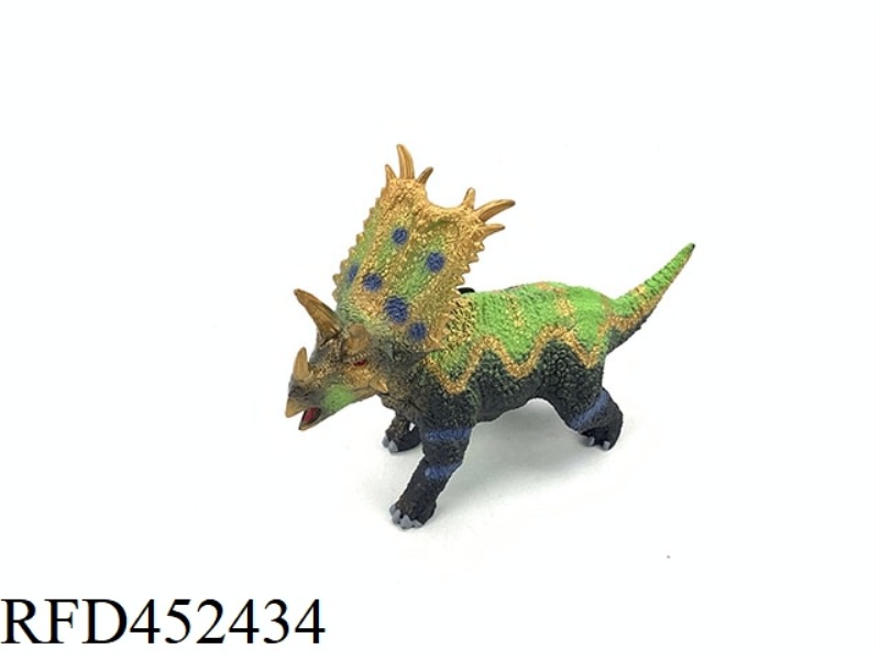 SOFT RUBBER TRICERATOPS WITH IC LIGHT