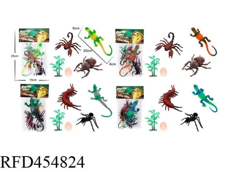 4 MIXED PACKAGES OF INSECTS AND ANIMALS