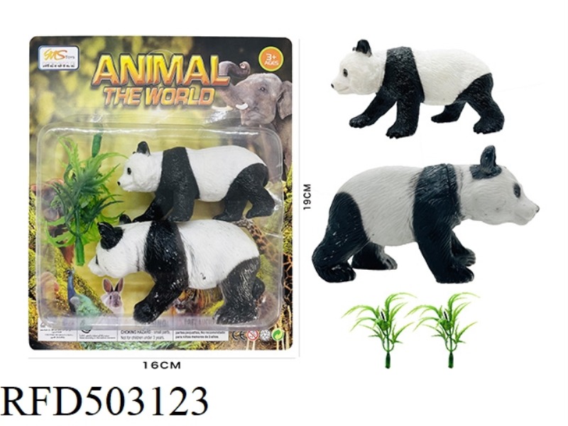 BIG AND SMALL PANDAS (4PCS)