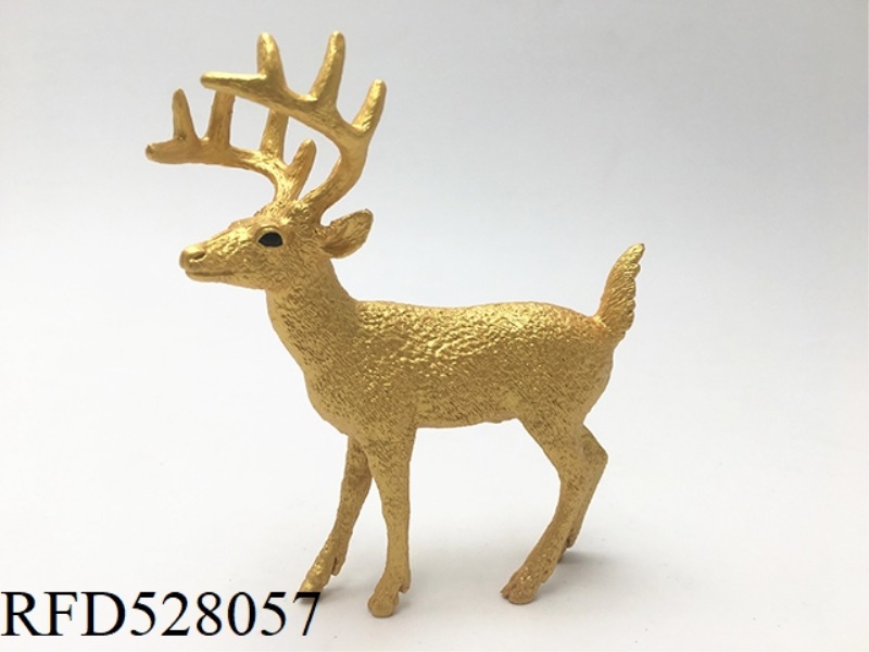 GOLDEN MALE WHITE-TAILED DEER (ROUGH)