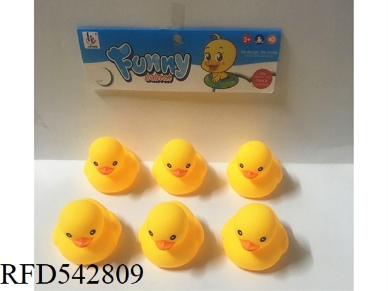 SIX OF THEM IN A NUMBER FIVE YELLOW DUCK