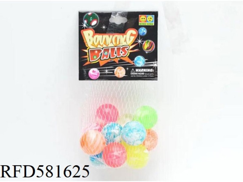 COLORFUL CLOUD ELASTIC BALL 12 PIECES
