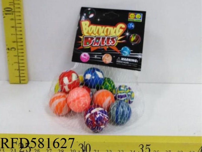 CAMOUFLAGE BOUNCY BALL 12 PIECES