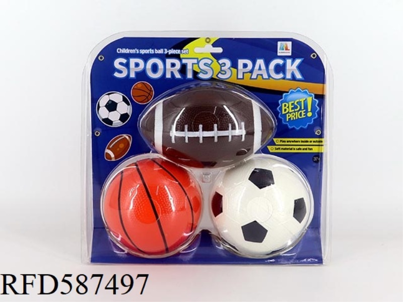 5-INCH FOOTBALL, BASKETBALL AND RUGBY THREE-PIECE SUIT