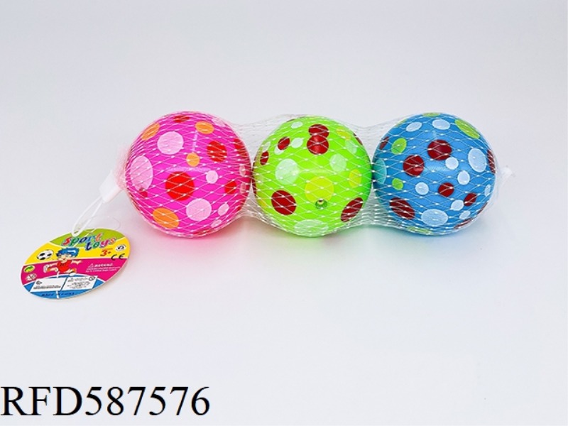 3-INCH COLORED POLKA DOTS THREE-PACK
