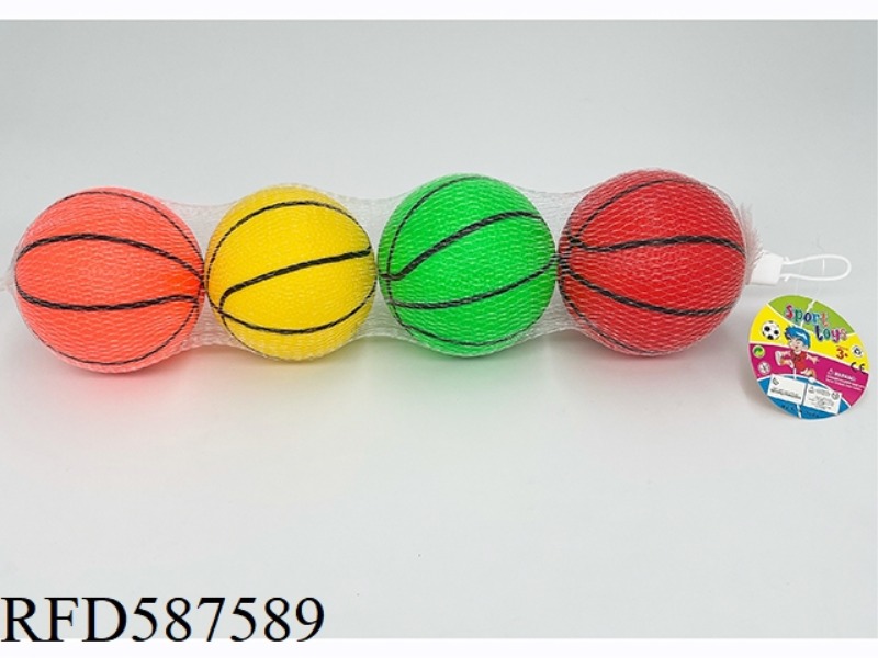 FOUR-INCH BASKETBALL FOUR-PACK