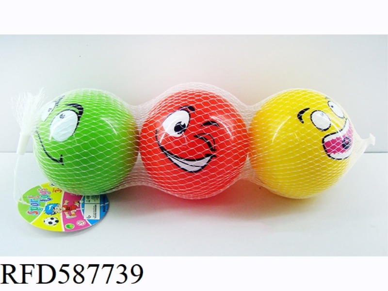 3-INCH SMILING FACE JUBILANT BALL