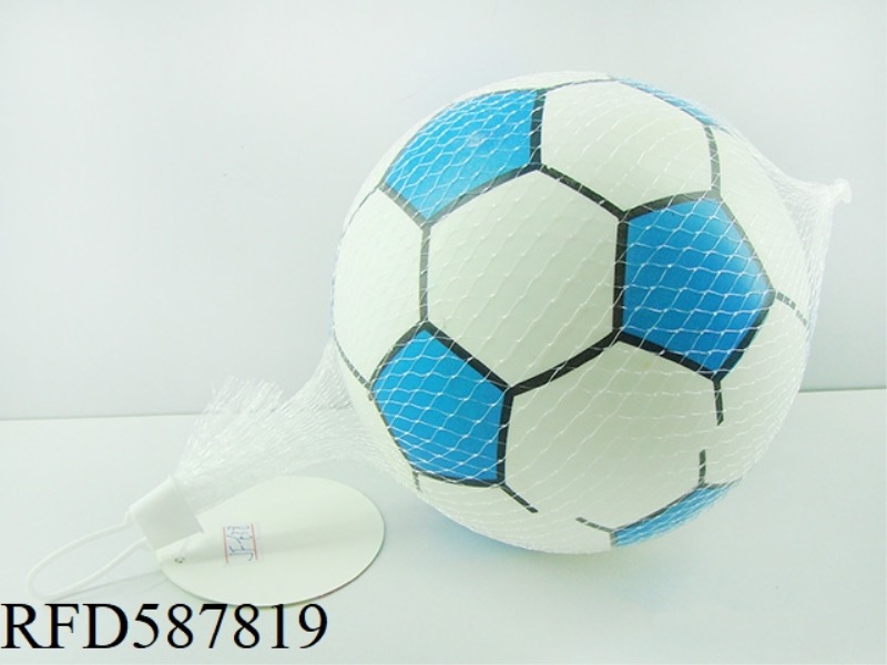 6-INCH BLUE AND WHITE FOOTBALL