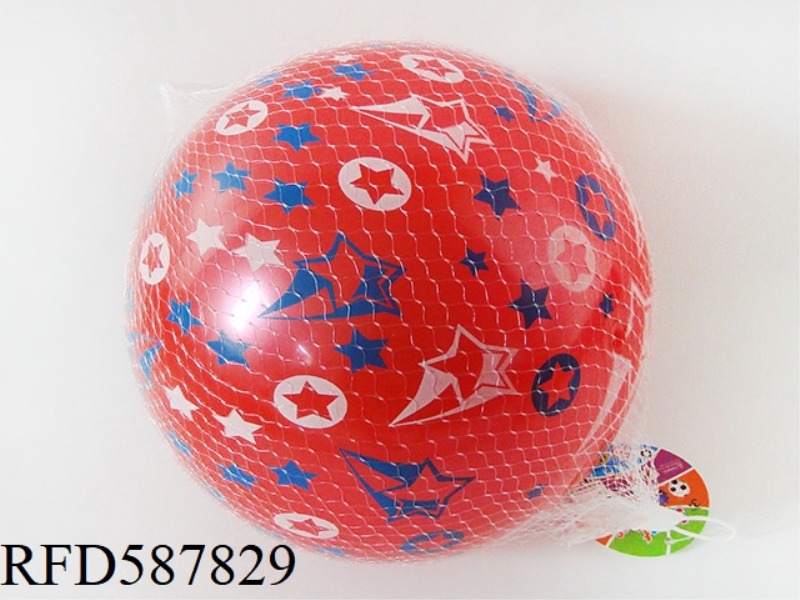 9-INCH STAR-STUDDED TWO-COLOR BALL (4-COLOR MIXING)