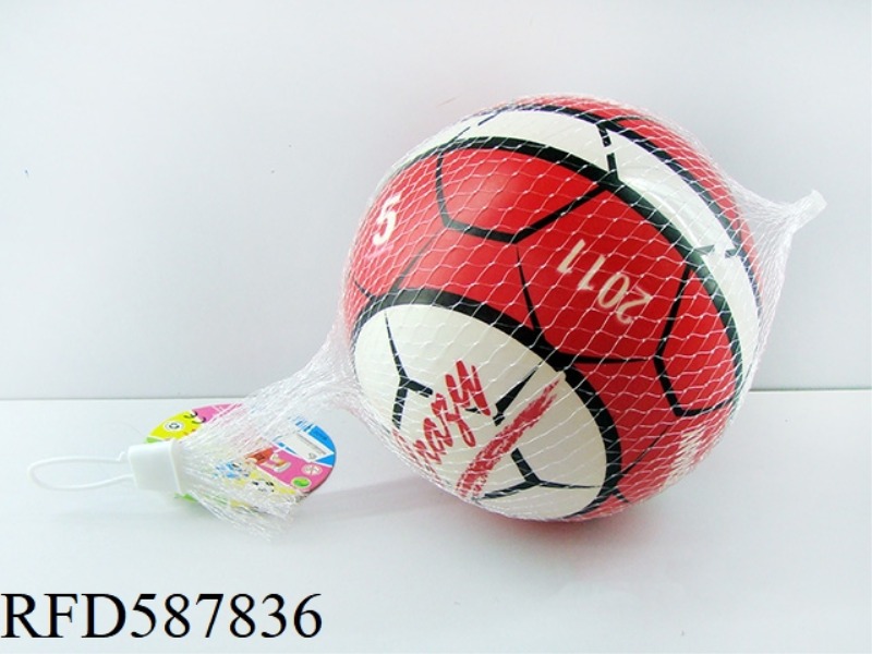 6-INCH RED AND WHITE FOOTBALL