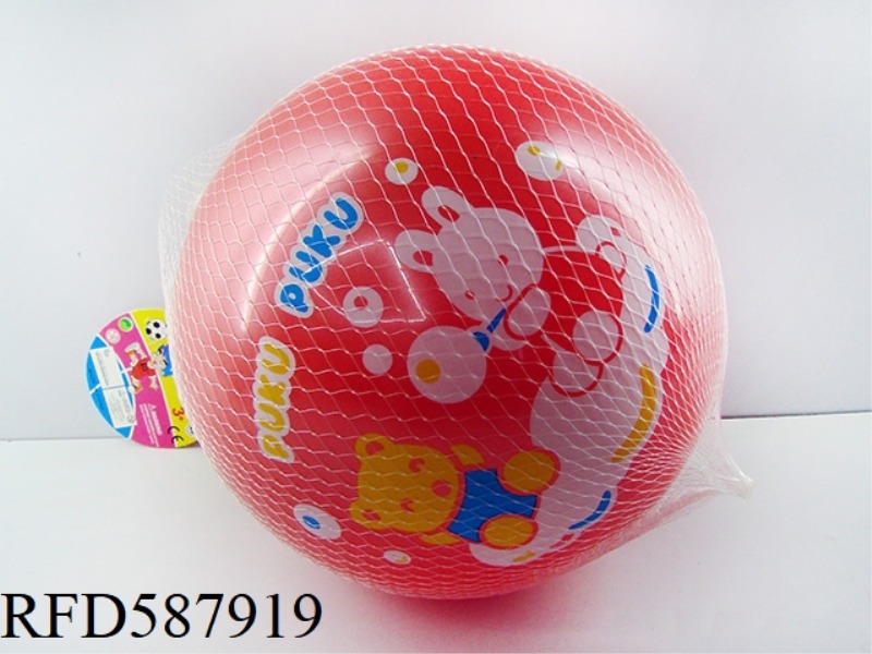 9-INCH RED CARTOON FOOTBALL FOR CHILDREN