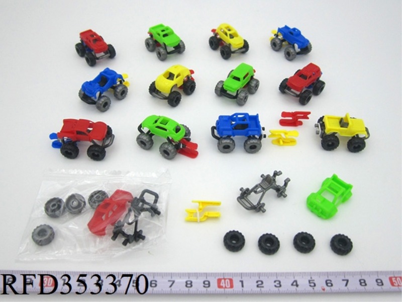 RUBBER BAND EJECTION OFF-ROAD VEHICLE (12 TYPES ASSORTED)