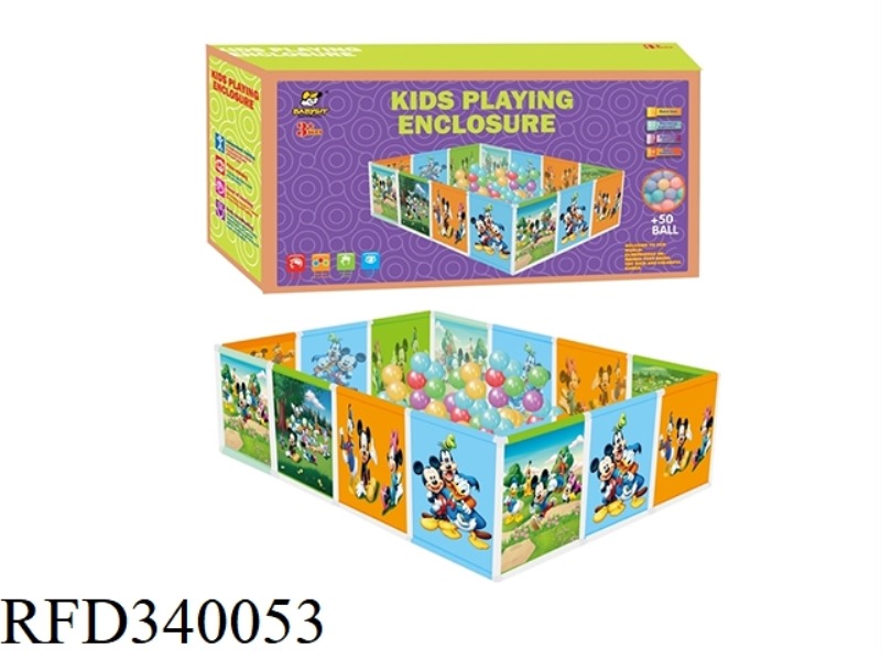 DONALD DUCK FENCE 3*4 PIECE (PCV TUBE) WITH 50 BALLS