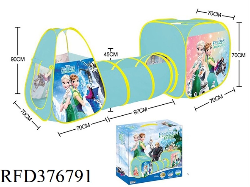 THREE-IN-ONE FROZEN TENT COMBINATION TUNNEL CLIMBING GAME HOUSE