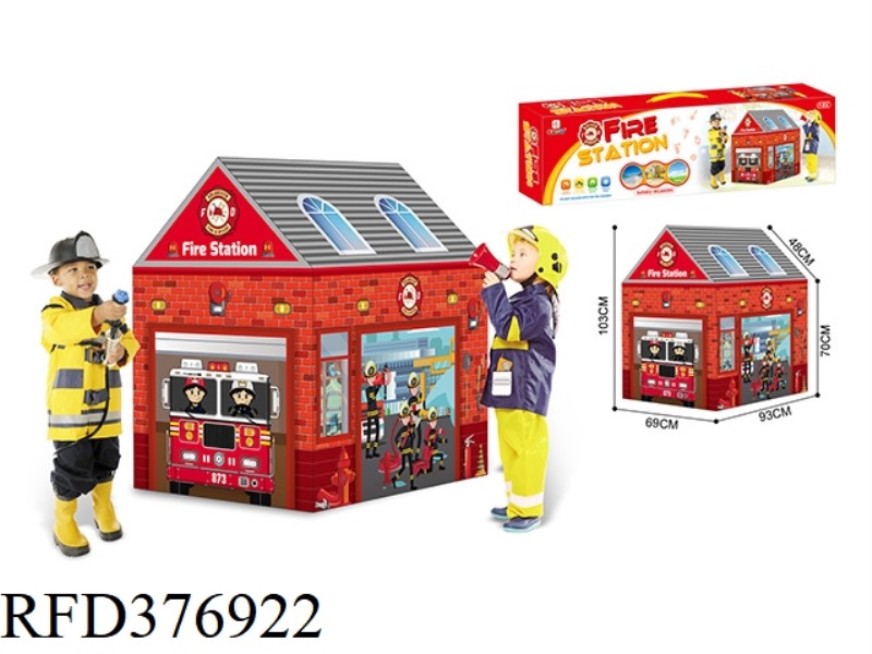 CHILDREN'S FIRE HOUSE TENT HOUSE
