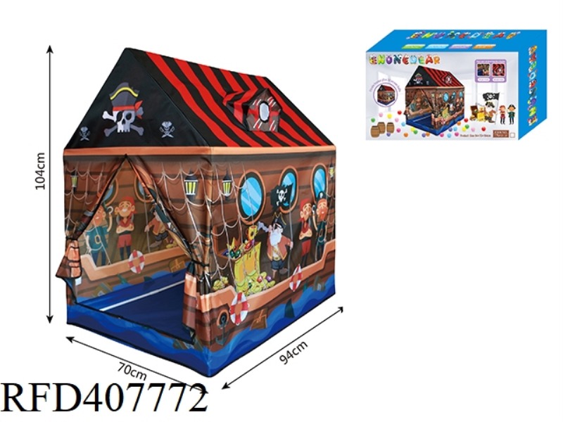 PIRATE HOUSE TENT WITH 50 OCEAN BALLS