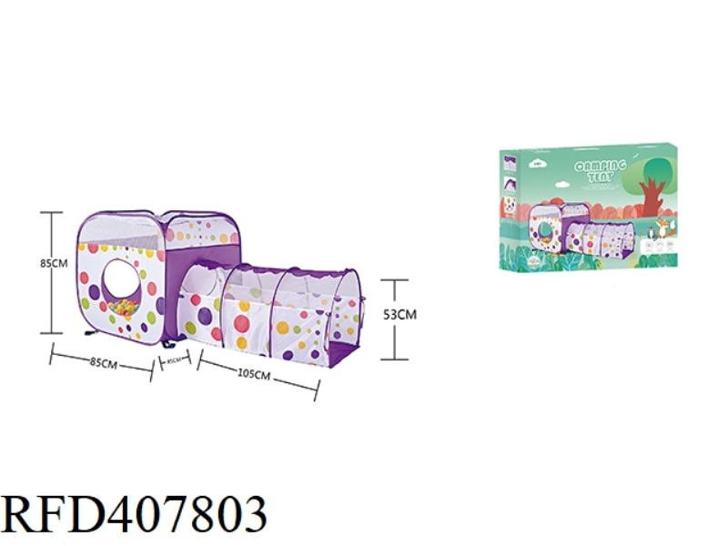 TWO-IN-ONE CHILDREN'S TENT WITH 80 6.0CM PARADISE BALLS