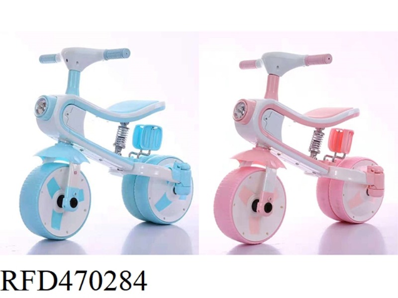 TWO IN ONE CHILDREN'S TRICYCLE / BALANCE CAR WITH LIGHT AND MUSIC