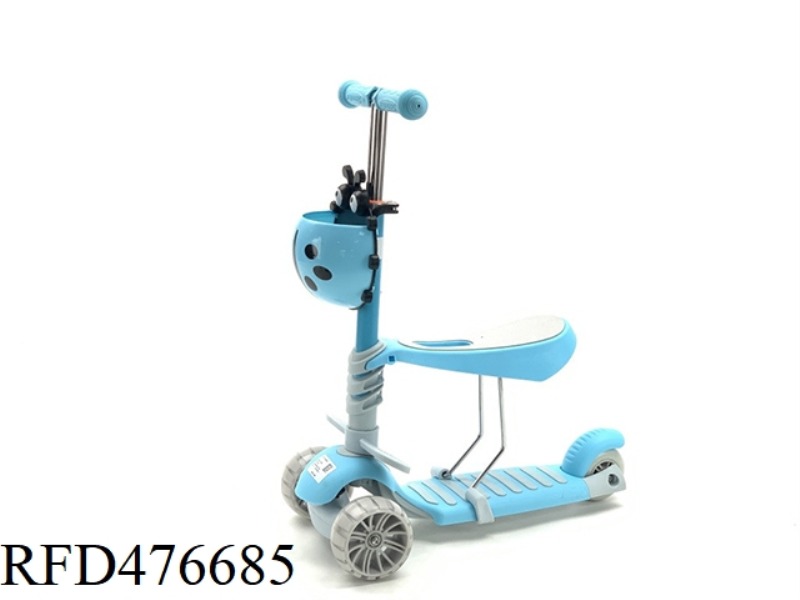 3 IN 1 WIDE WHEEL SCOOTER WITH LIGHT