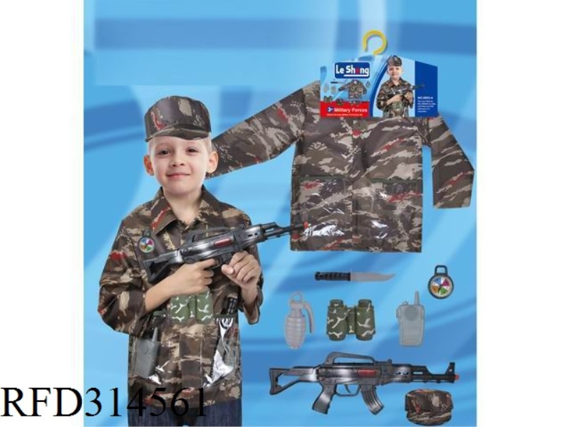 CAMOUFLAGE SUIT WITH GUN
