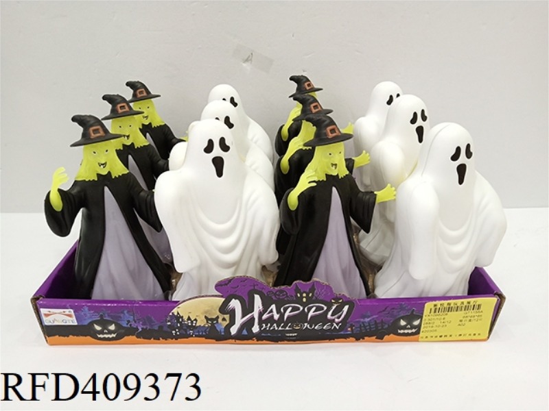 HALLOWEEN WITCH DEMON SPIRIT (WITH LIGHT AND MUSIC) (INCLUDE) 12PCS