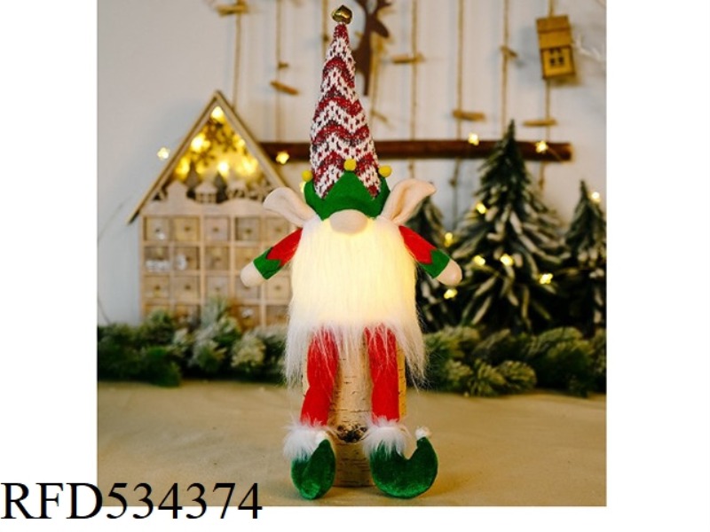 ELF GLOW RUDOLPH RED AND WHITE HAT