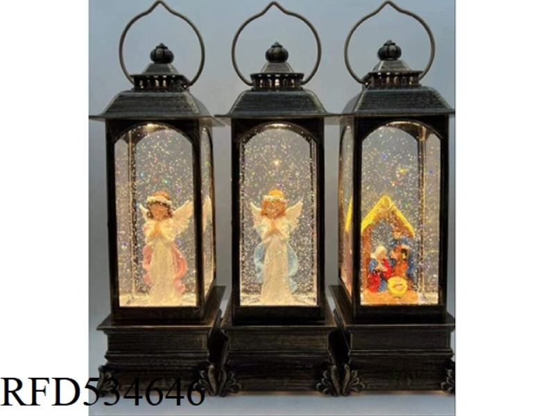 WATER INJECTION HIGH SQUARE LIGHT WITH MUSIC WITH USB CABLE AND BATTERY FUNCTION (RELIGIOUS INTERIOR