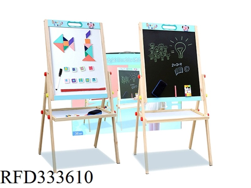 WOODEN LARGE DOUBLE-SIDED DRAWING BOARD 49×102CM