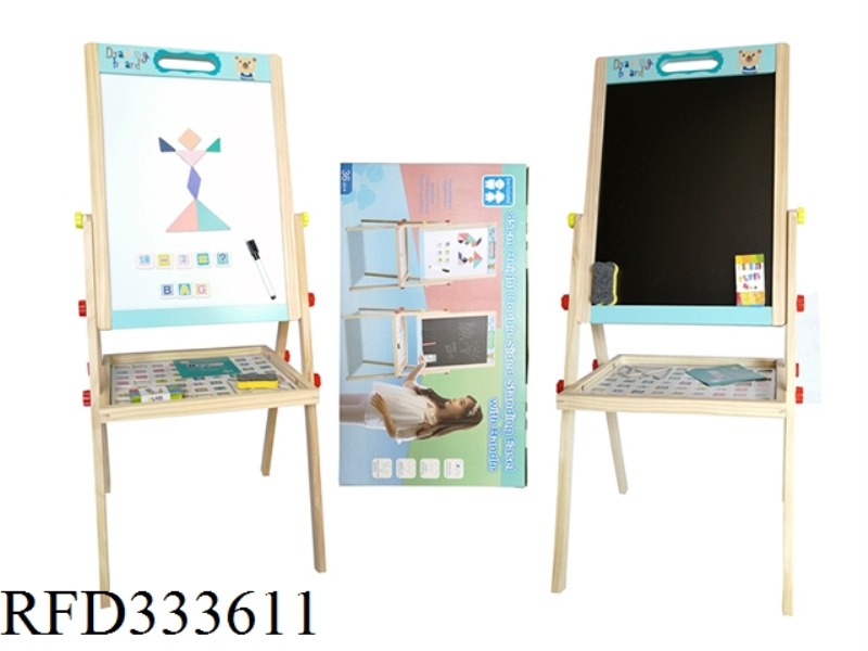 WOODEN MEDIUM DOUBLE-SIDED DRAWING BOARD 39×88CM