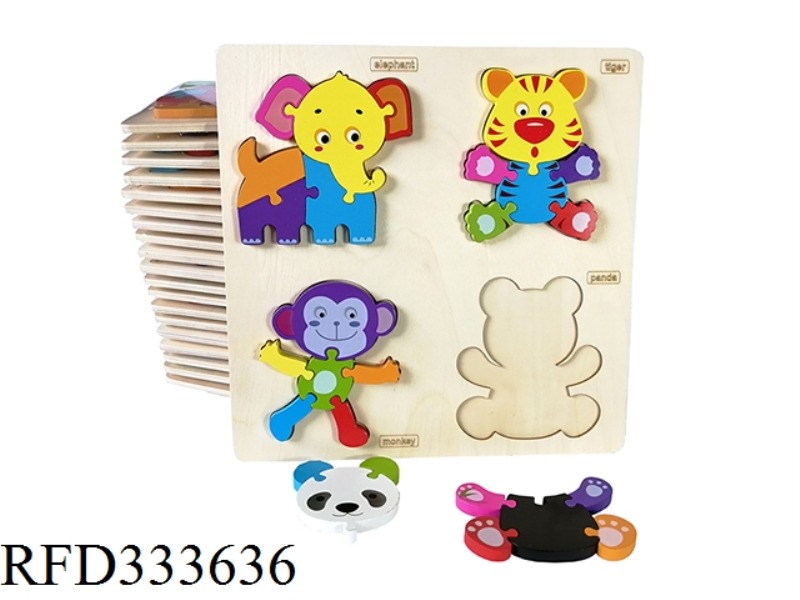 WOODEN THREE-DIMENSIONAL PUZZLE (VARIOUS ASSORTMENT)
