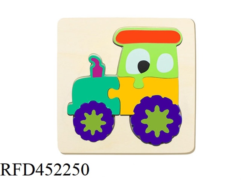 WOODEN PUZZLE TRACTOR