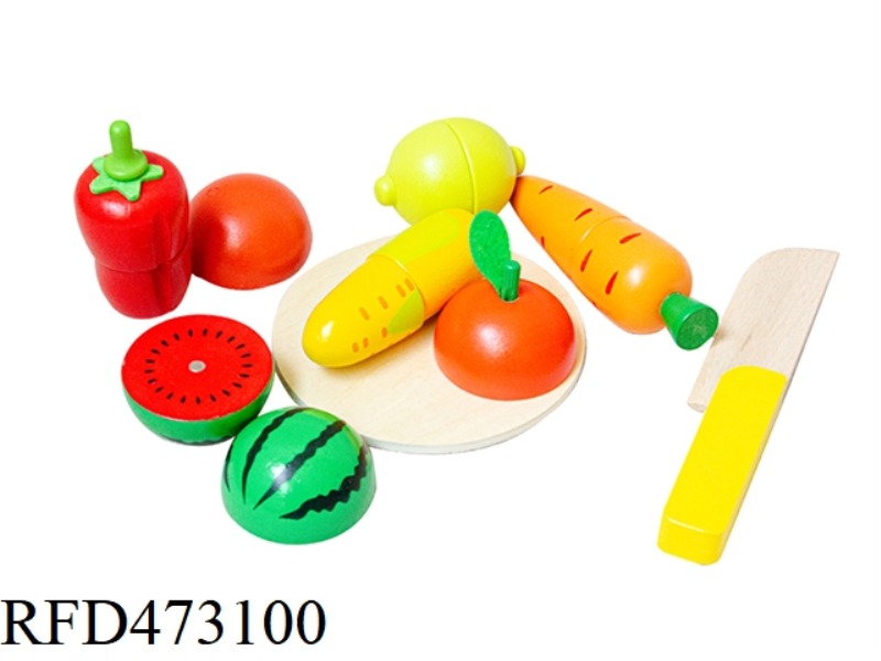 WOODEN FRUIT AND VEGETABLE CHOPPER (MAGNETIC)