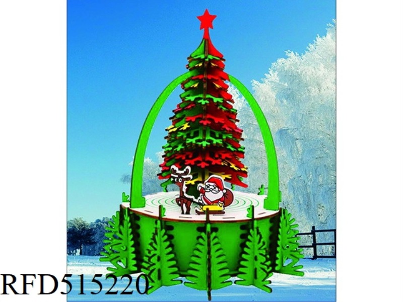 WOODEN CHRISTMAS TREE 105PCS