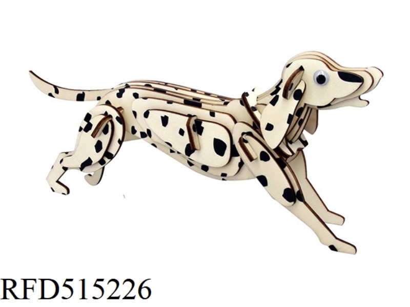 WOODEN SPOTTED DOG 33PCS
