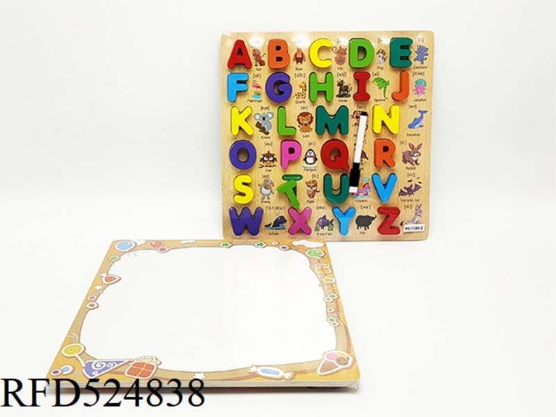 WOODEN LARGE CAPITAL LETTERS + DRAWING BOARD