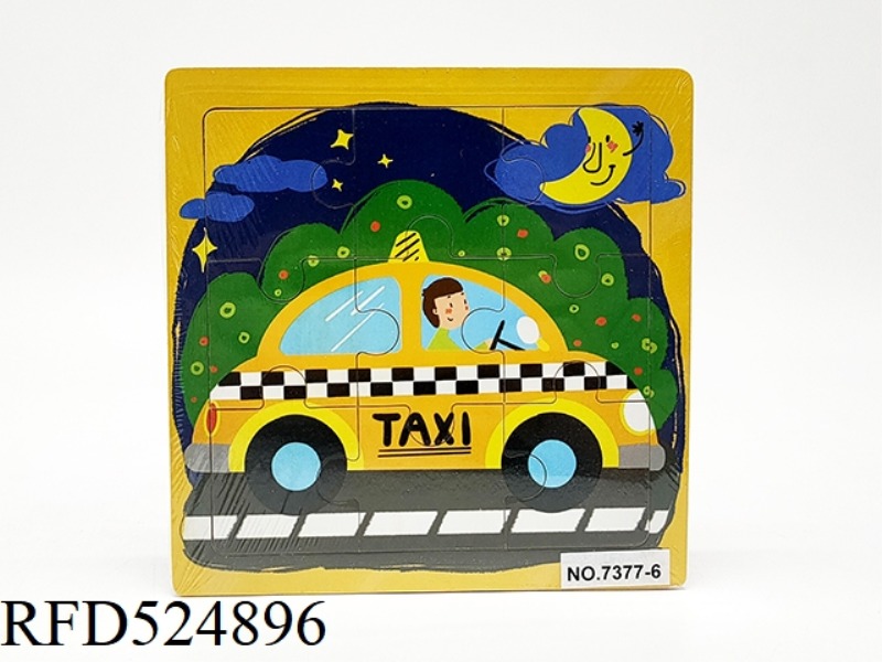 WOODEN TAXI PUZZLE