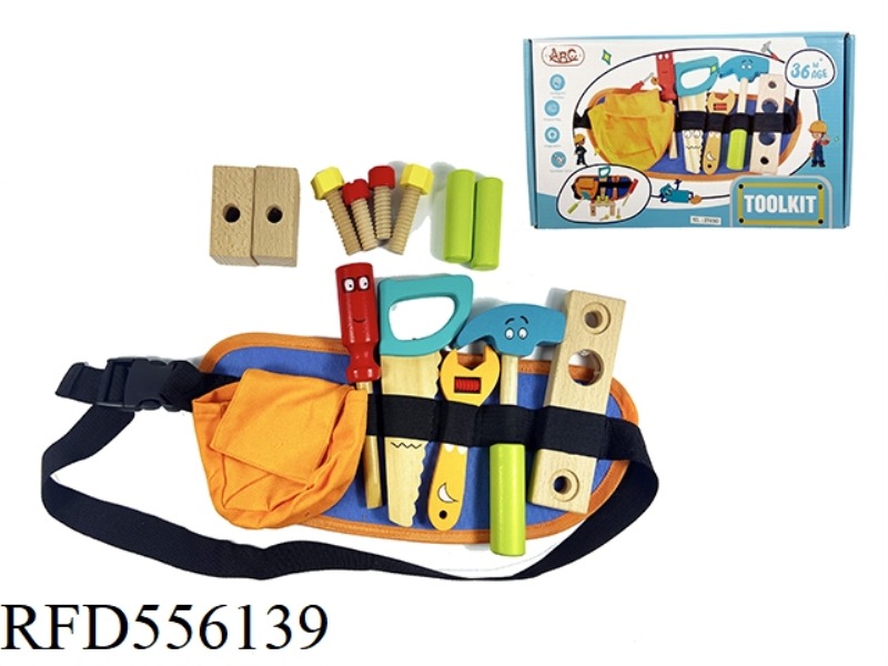 WOODEN FANNY PACK TOOL SET