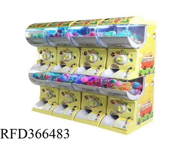 FUN MUSIC CAPSULE MACHINE UPPER AND LOWER TWO COMPARTMENTS