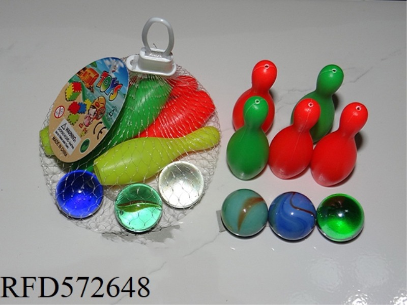 25MM GLASS BEADS WITH BOWLING BALL