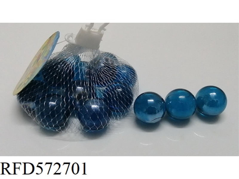 25MM COLORED SEA BLUE GLASS BEADS