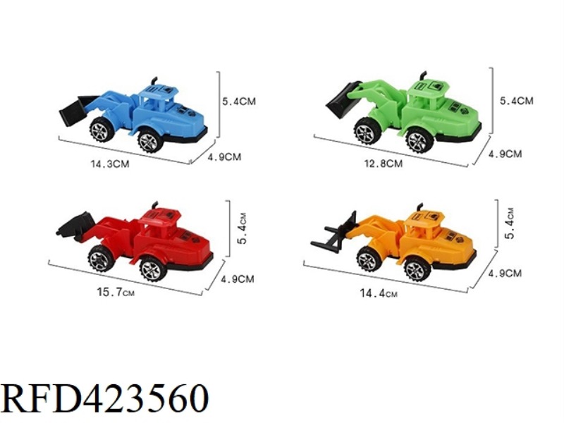 4 4-COLOR SLIDING ENGINEERING VEHICLES